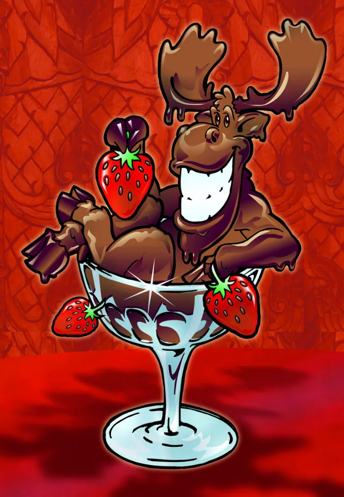 Chocolate Moose graphic by Leo White Horse